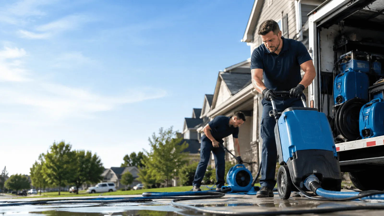 Structural Drying being performed in Cuyahoga Falls, OH